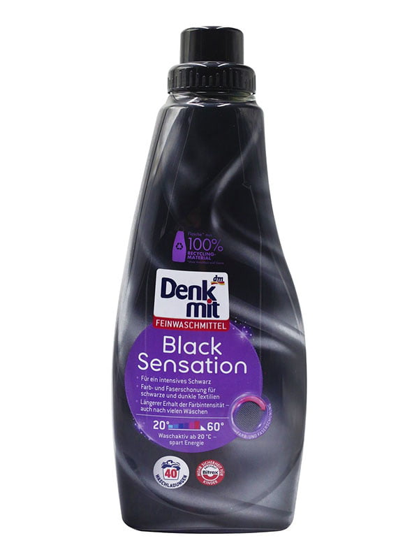 DM Гель для прання чорних речей Black Sensation 40 WA - 1 L / 8 уп