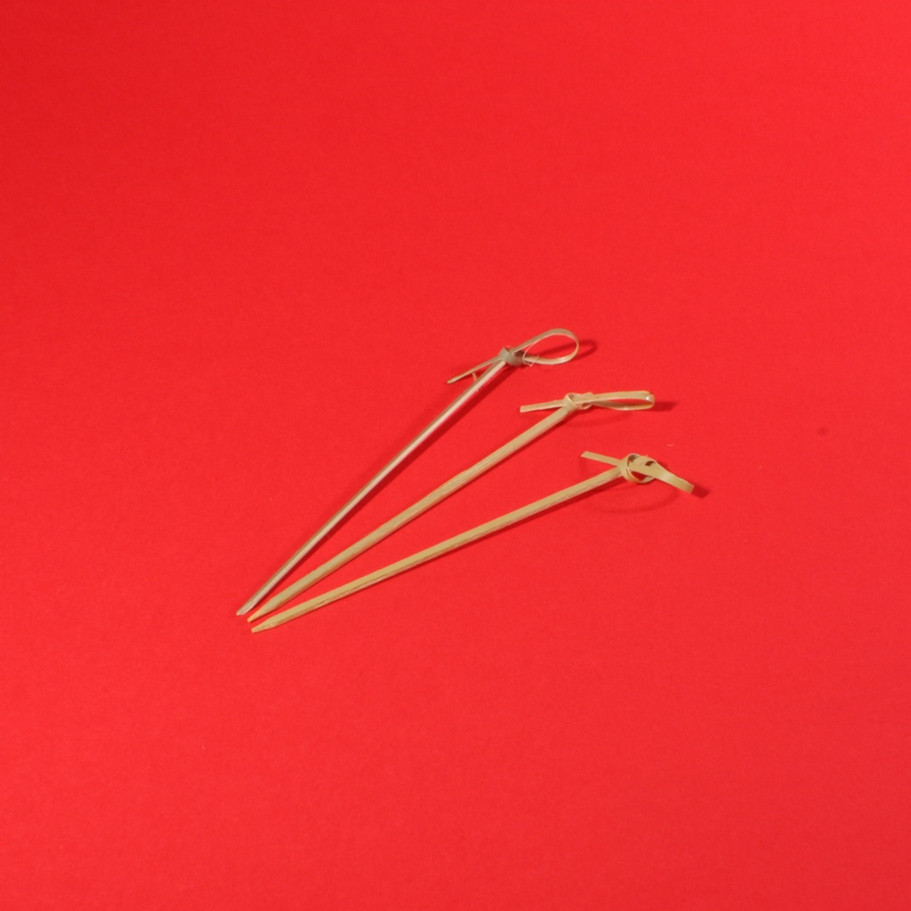 Шпажка бамбукова ''вузол'' 9см (1уп/100шт)