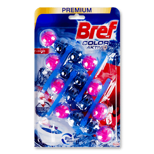 Bref Блок в унітаз Blue Activ+ 3*50гр 9*