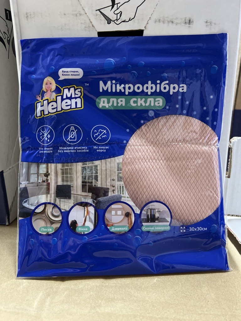 Серветка М.Хелен мікрофібра для Скла 30*30