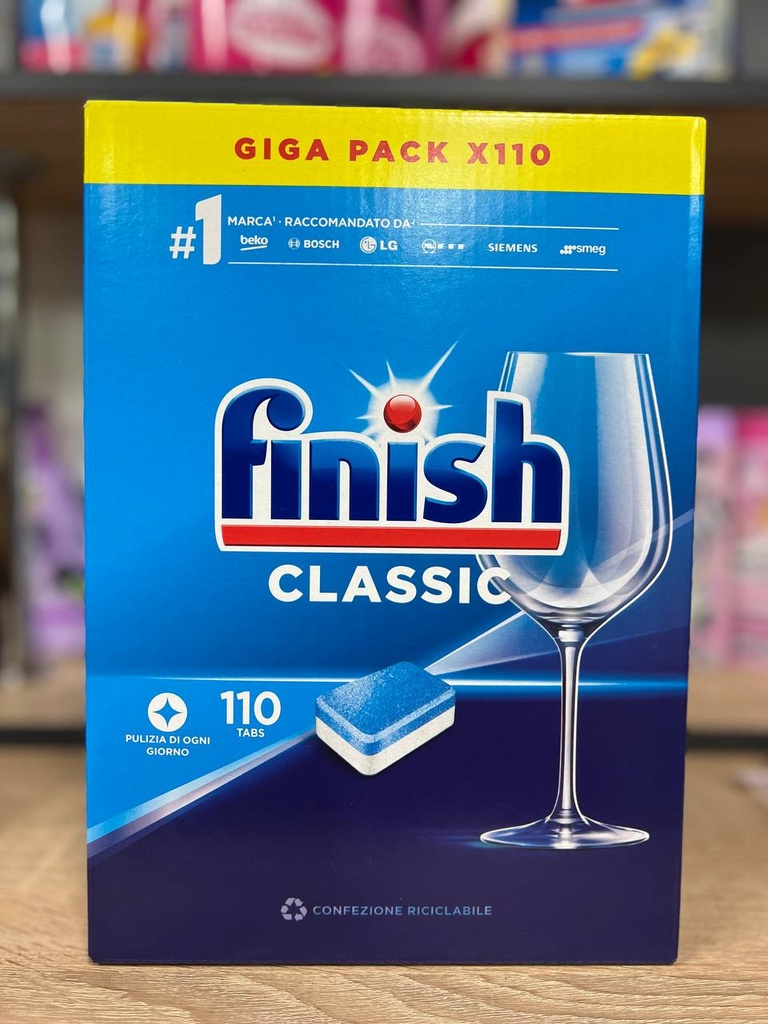 Finish classic (Таблетки для посудомийки) 125шт 3*