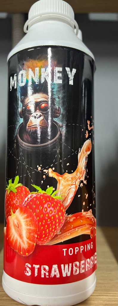 Топінг MONKEY Полуниця 0,6л