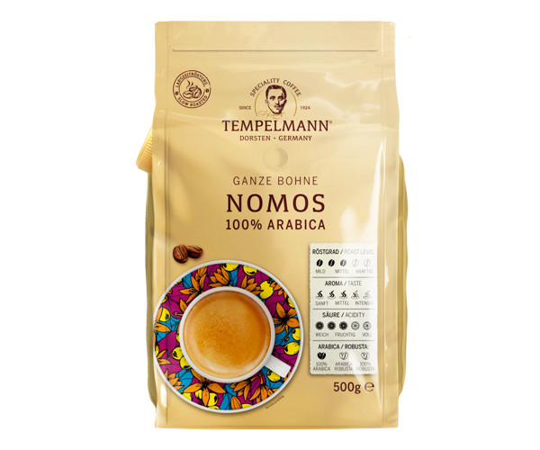 Tempelmann Nomos C.Crema зерно 500г 8шт/ящ