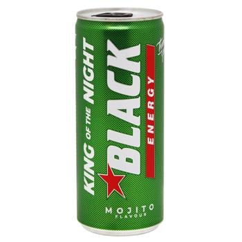 Black Energy напій енергетичний MOJITO ж/б 250мл 24шт/ящ