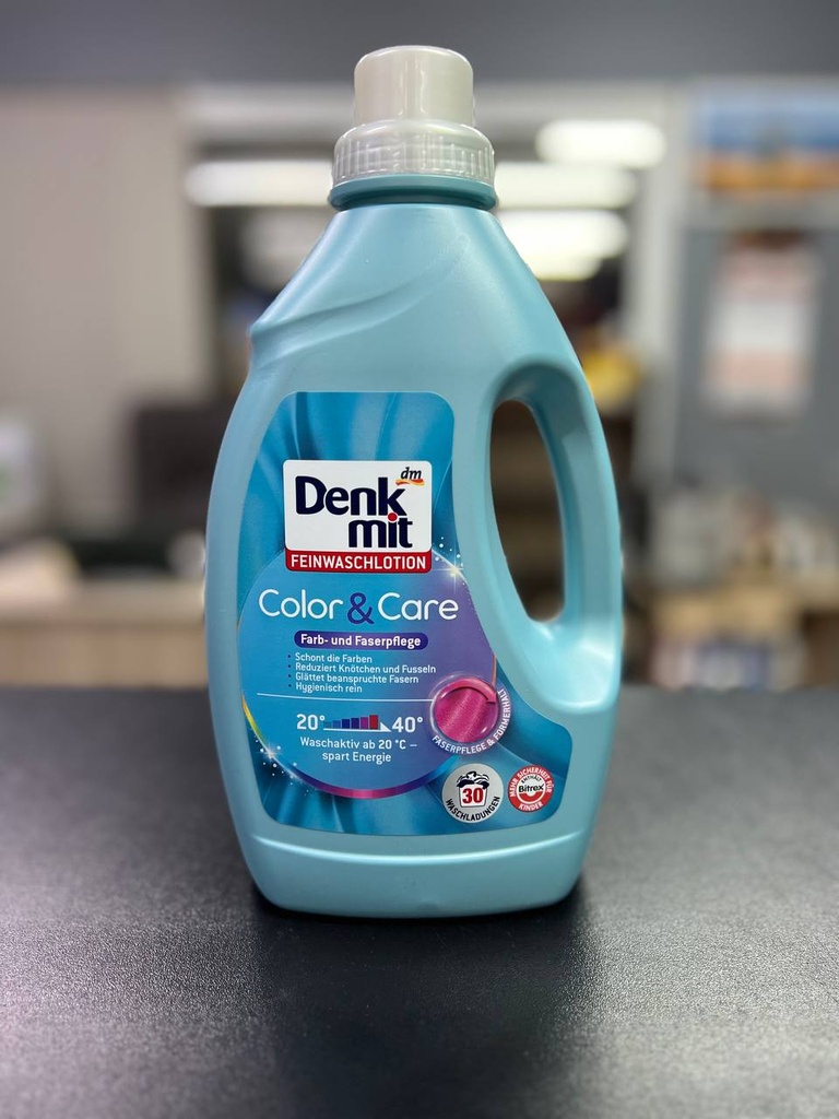 DM Гель для прання кольорових речей Color & Care 30 WA - 1,5 L / 8 шт/ящ