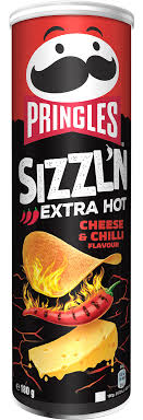 Pringles Чіпси Sizzl`n Extra Hot Cheese Chilli 180г 19шт/ящ