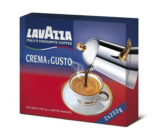 Lavazza Crema e gusto срібло 2х250г мелена 20шт\ящ