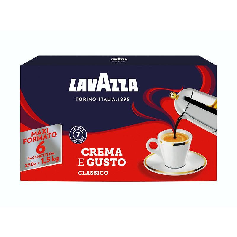 Lavazza Crema e Gusto срібло 6х250г мелена 18шт\ящ
