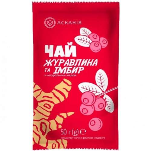 Чай-сашет "Журавлина та імбир" 12*