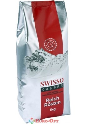 Swisso 100% арабіка 1кг зерно 8шт\ящ