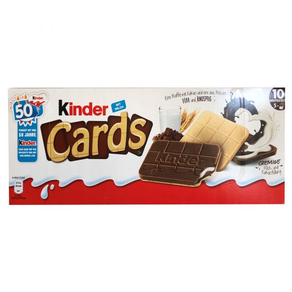 Печиво Kinder Cards (5шт) 128г 20шт/ящ
