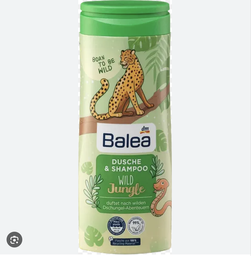 [WIX_0000001469] Balea Дитячий душ і шампунь Kinder Dusche & Shampoo Wild Jungle - 300 ml / 16 шт/ящ