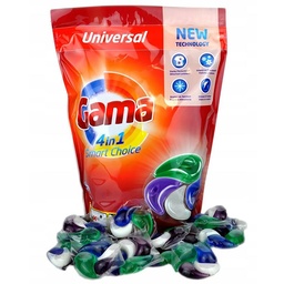 [WIX_0000001576] GAMA Капсули для прання Універсальні 4 in 1 Universal 60pcs - 6 ящ