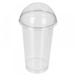 [WIX_0000001362] Стак. плас. PET 500 16oz (с кришк з отв) 50шт/20т/ящ Туреччина