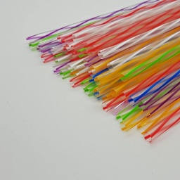 [WIX_0000001436] труб. Фреш 3D d=6,8мм L=25см 200шт 30* (кольорові)