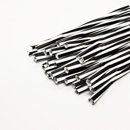 [WIX_0000001441] труб. Фреш гвинтова d=8мм L=23,5см 100шт 30* (чорно/біла)