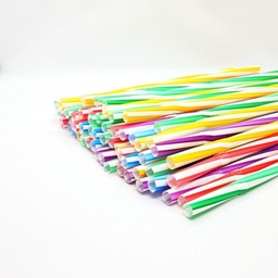 [WIX_0000001442] труб. Фреш гвинтова d=8мм L=23,5см 100шт 30* (кольорова)