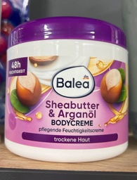 [WIX_0000001448] Balea Крем для тіла з маслом ши і аргановою олією Bodycreme Sheabutter & Arganöl - 500 ml / 8 шт/ящ