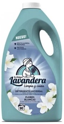 [WIX_0000001604] Гель Lavandera 4,5л (90) Білі Квіти (голуба) 2*