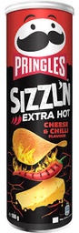 [IN0000571111] Pringles Чіпси Sizzl`n Extra Hot Cheese Chilli 180г 19шт/ящ