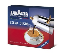 [WIX_0000000914] Lavazza Crema e gusto срібло 2х250г мелена 20шт\ящ