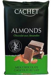 [WIX_0000000322] Cachet 300g - молочний шоколад 32% з мигдалем (21), 12шт\ящ